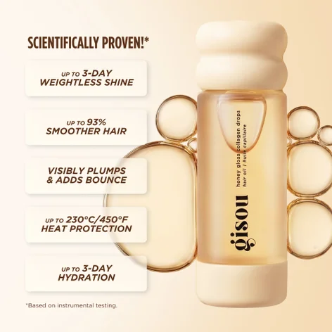 Купить GISOU Honey Gloss Collagen Drops Hair Oil на Beautystorage.ru. Быстрая доставка по России и СНГ.