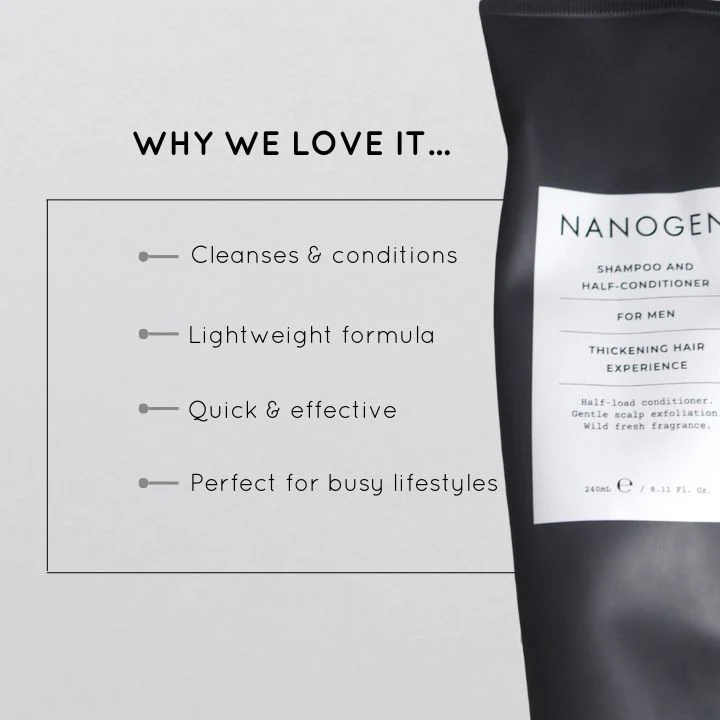 NANOGEN Shampoo & Half-Conditioner For Men купить в Beauty Storage. Быстрая доставка по России и СНГ.