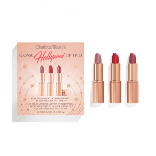 CHARLOTTE TILBURY Charlotte's Iconic Hollywood Lip Trio купить в Beauty Storage. Быстрая доставка по России и СНГ.