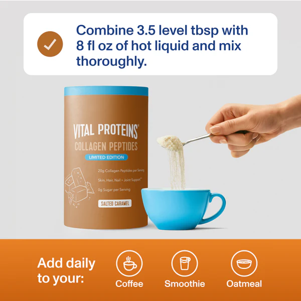 VITAL PROTEINS Salted Caramel Collagen Peptides купить в Beauty Storage. Быстрая доставка по России и СНГ.