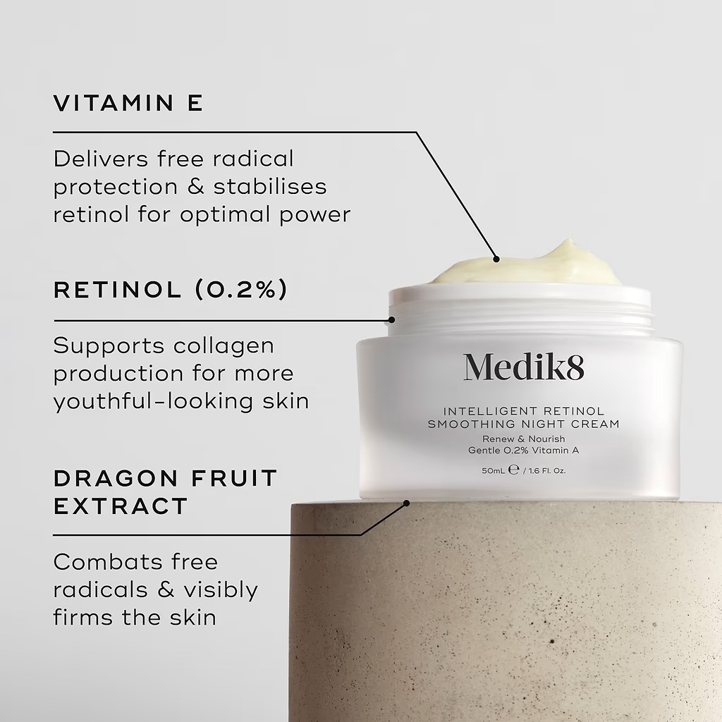 Купить MEDIK8 Intelligent Retinol Smoothing Night Cream на Beautystorage.ru. Быстрая доставка по России и СНГ.