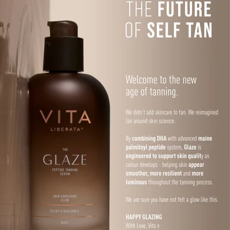 Купить VITA LIBERATA The Glaze Peptide Tanning Serum на Beautystorage.ru. Быстрая доставка по России и СНГ.