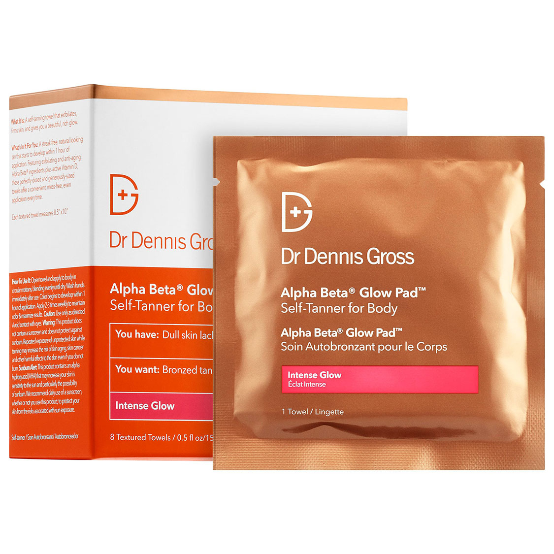 Glow pads. Dennis gross Alpha Beta. Tan(Alpha Plus Beta).