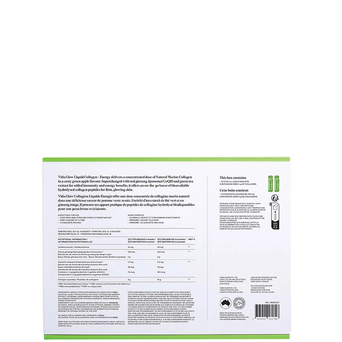 Купить VIDA GLOW Liquid Collagen + Energy на Beautystorage.ru. Быстрая доставка по России и СНГ.
