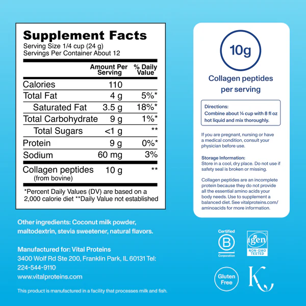 VITAL PROTEINS Original Collagen Creamer купить в Beauty Storage. Быстрая доставка по России и СНГ.