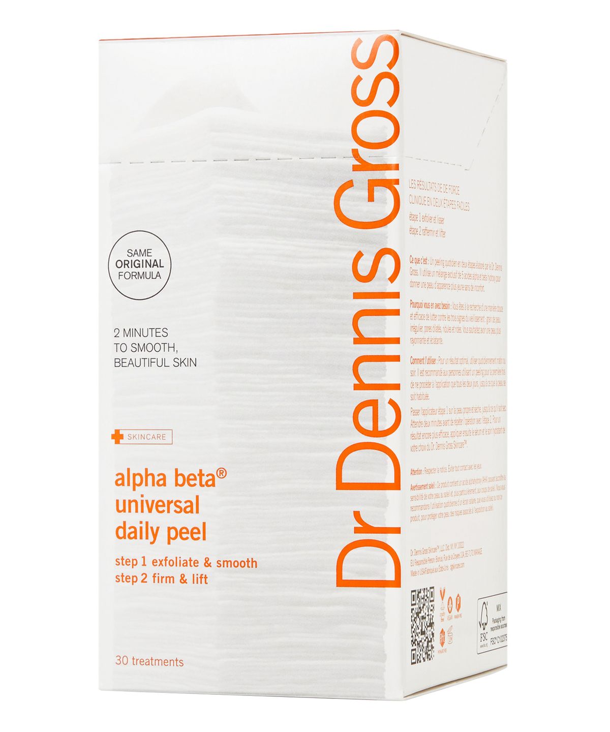 DR. DENNIS GROSS SKINCARE Alpha Beta® Universal Daily Peel - 30-шт DR. DENNIS GROSS SKINCARE Alpha Beta® Universal Daily Peel - 30-шт
