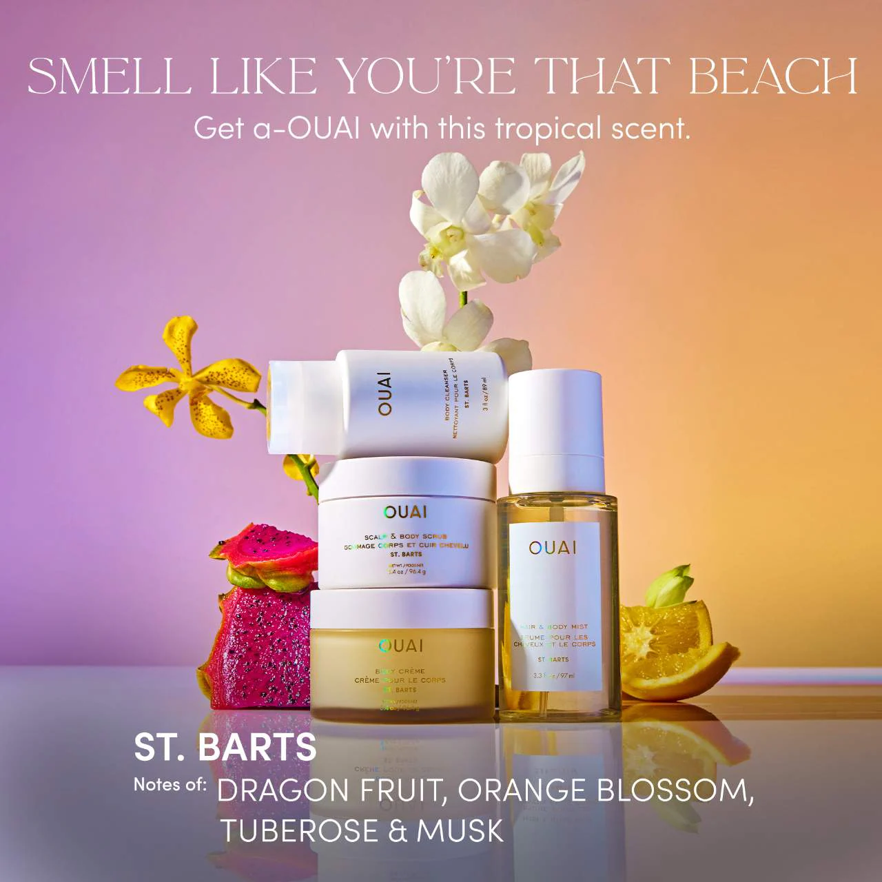 OUAI St. Barts Cleansing Scalp & Body Sugar Scrub купить в Beauty Storage. Быстрая доставка по России и СНГ.
