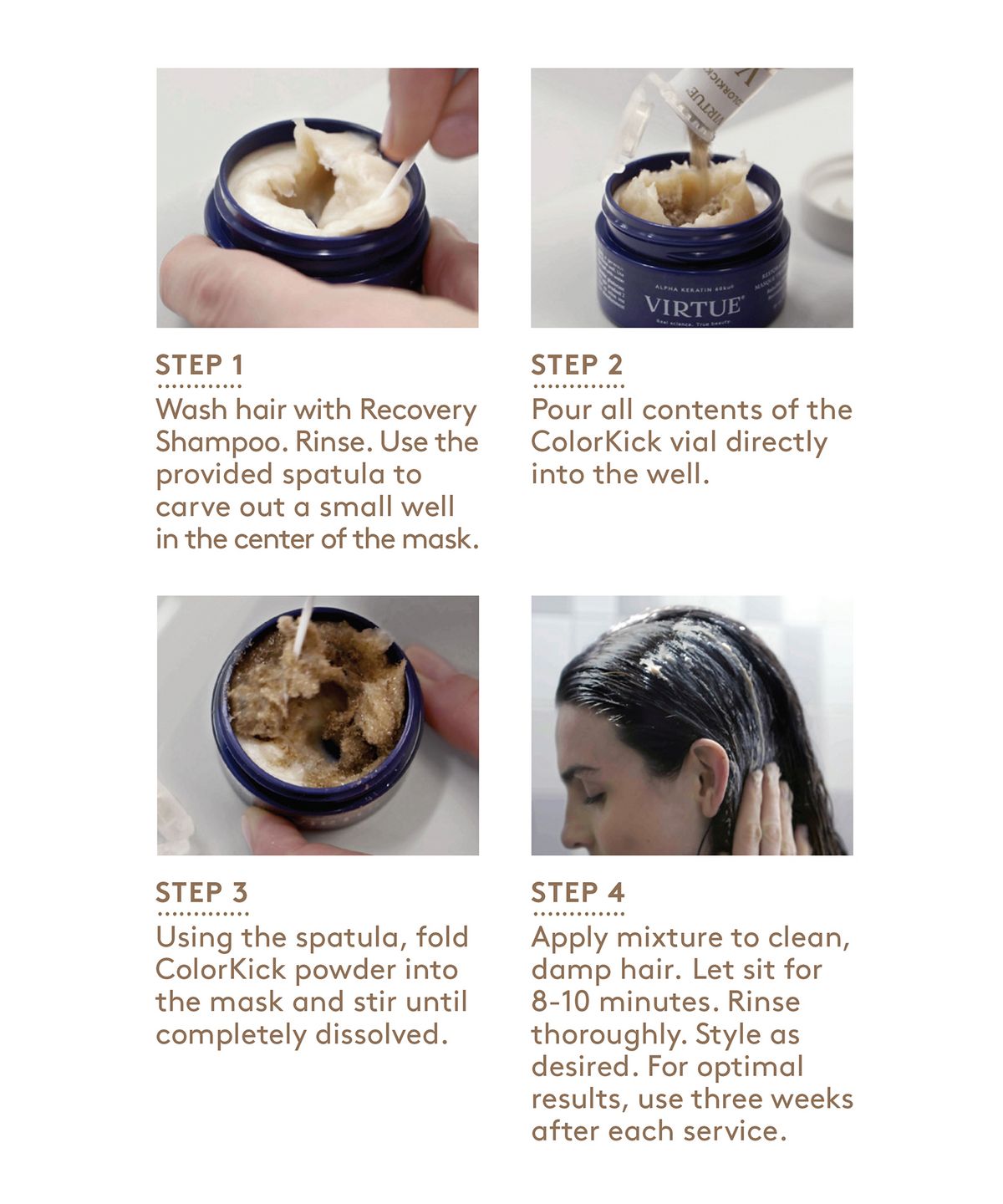 VIRTUE Colour Revival Kit (2 x 7ml, 15ml, 0.25g)