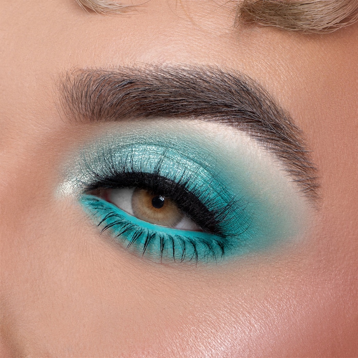 Лазурные тени. Бирюзовый макияж. Turquoise make up. Turquoise Eyes.