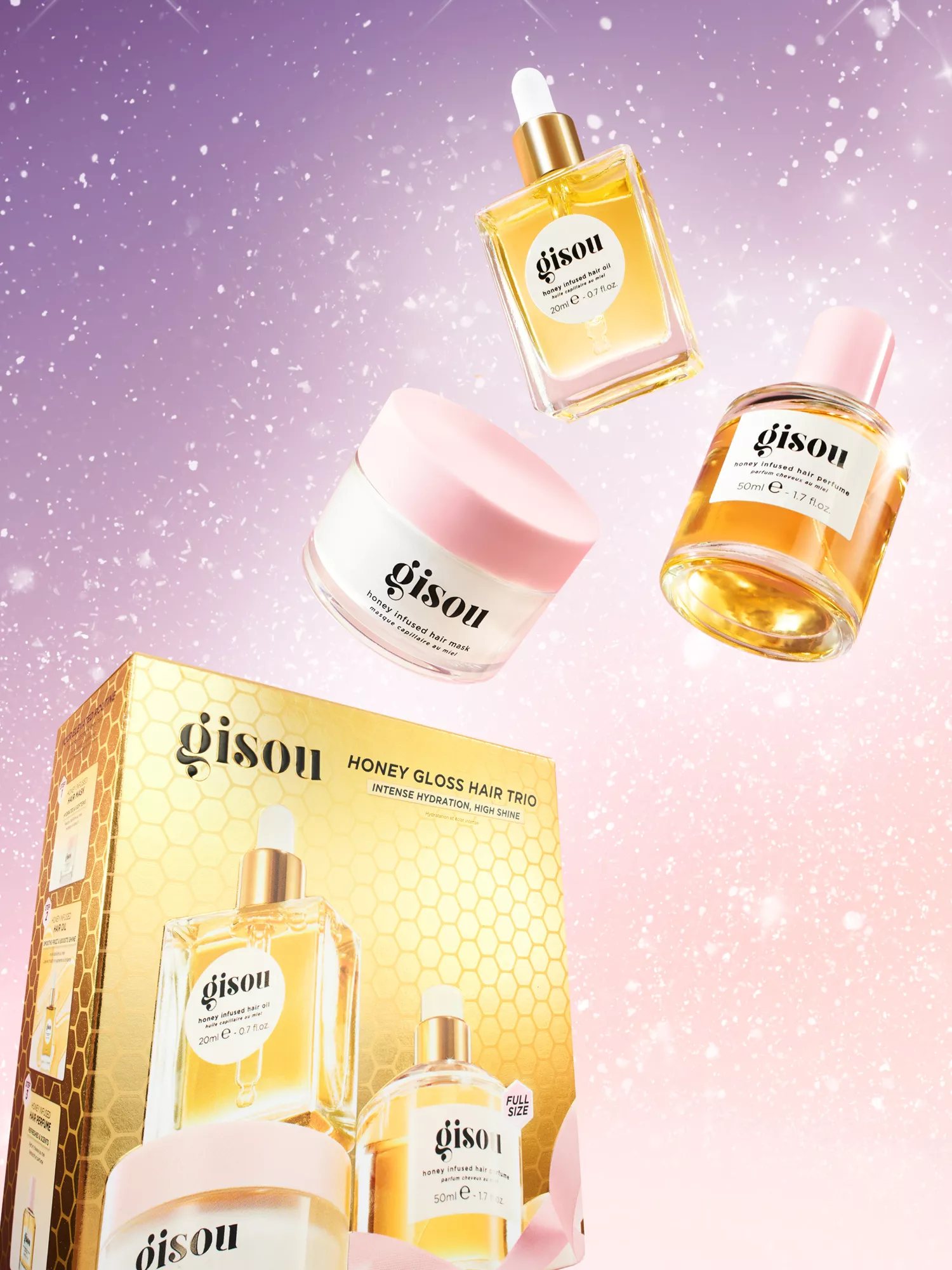 GISOU Honey Gloss Hair Trio Gift Set GISOU Honey Gloss Hair Trio Gift Set купить в Beauty Storage. Быстрая доставка по России и СНГ.