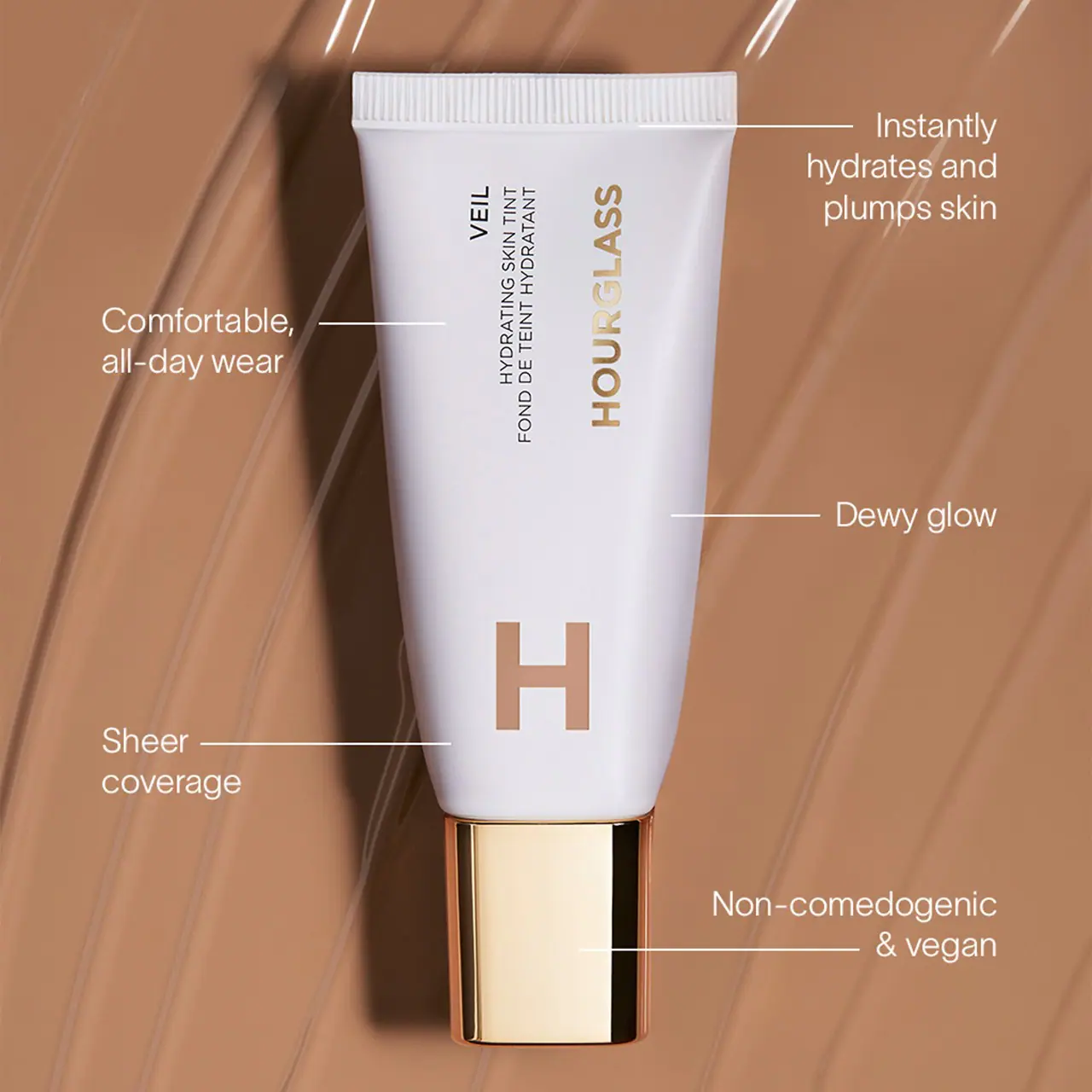 HOURGLASS Veil™ Hydrating Skin Tint Foundation купить в Beauty Storage. Быстрая доставка по России и СНГ.