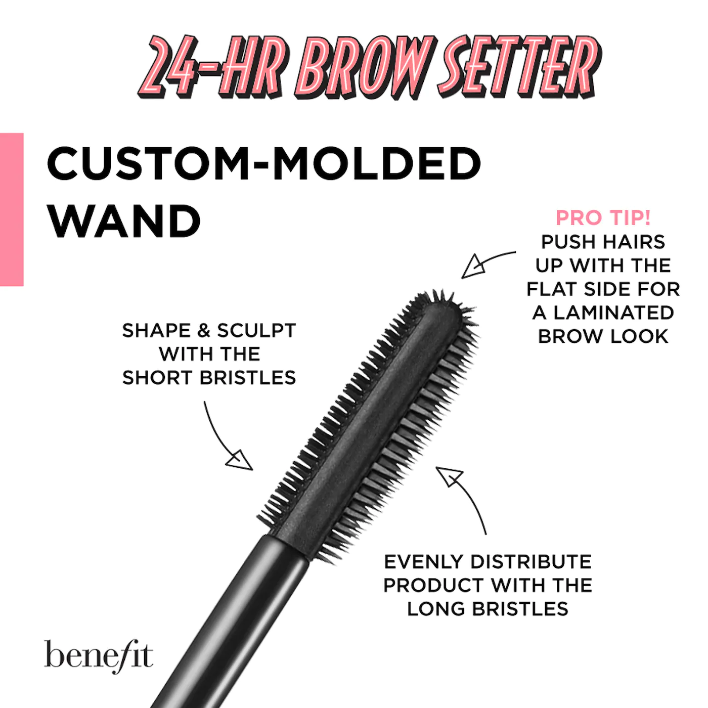 BENEFIT COSMETICS 24-HR Brow Setter Clear Brow Gel with Lamination Effect купить в Beauty Storage. Быстрая доставка по России и СНГ.
