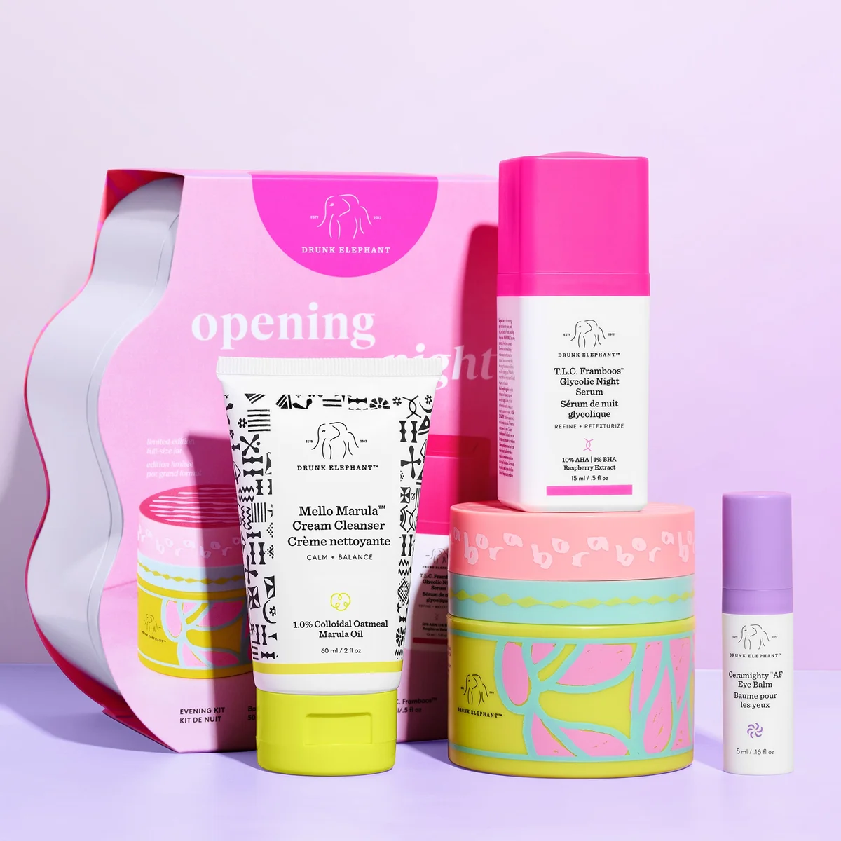 Купить DRUNK ELEPHANT Opening Night Evening Kit на Beautystorage.ru. Быстрая доставка по России и СНГ.
