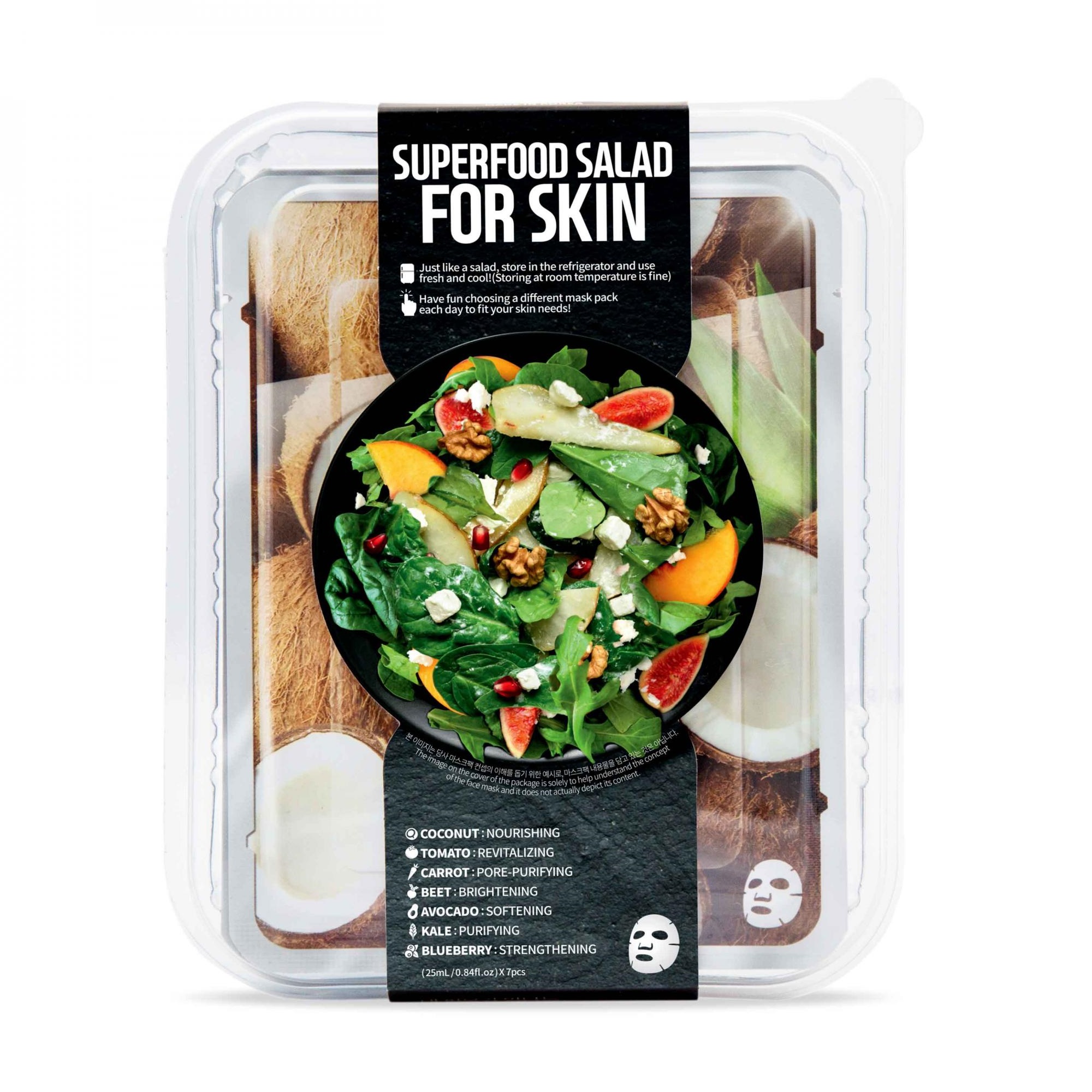 SUPERFOOD SALAD Facial Sheet Mask 7 Set When Your Skin Has Lost Its Glow