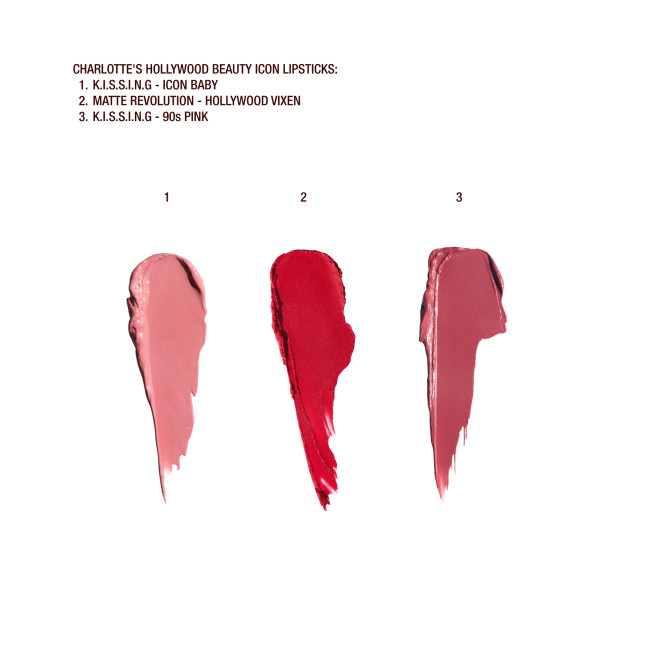 CHARLOTTE TILBURY Charlotte's Iconic Hollywood Lip Trio купить в Beauty Storage. Быстрая доставка по России и СНГ.