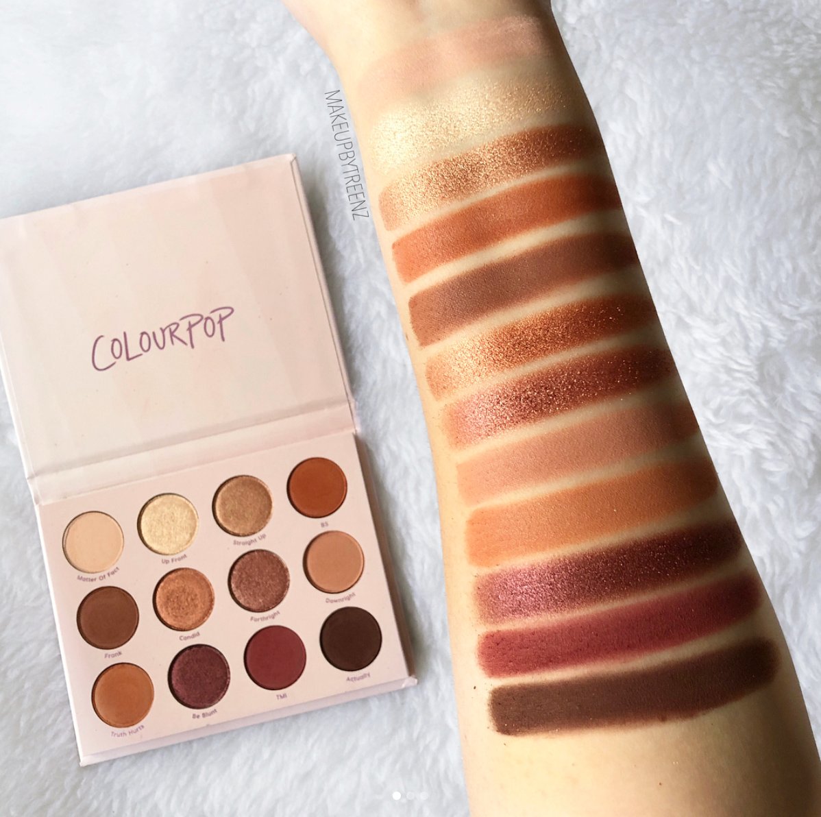COLOURPOP Give It To Me Straight Eyeshadow Palette.