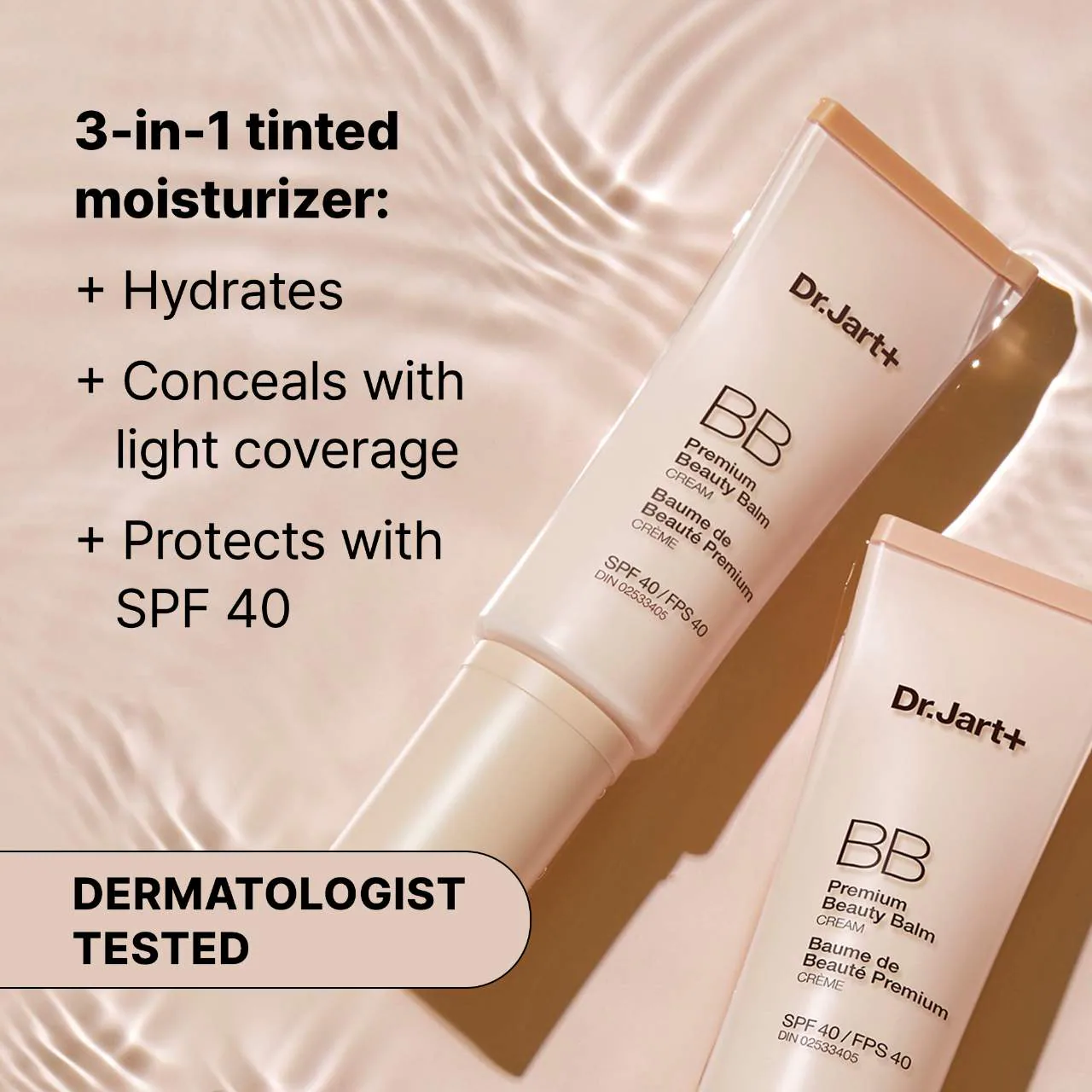 Купить DR. JART+ Premium BB Tinted Moisturizer with Niacinamide and SPF 40 на Beautystorage.ru. Быстрая доставка по России и СНГ.
