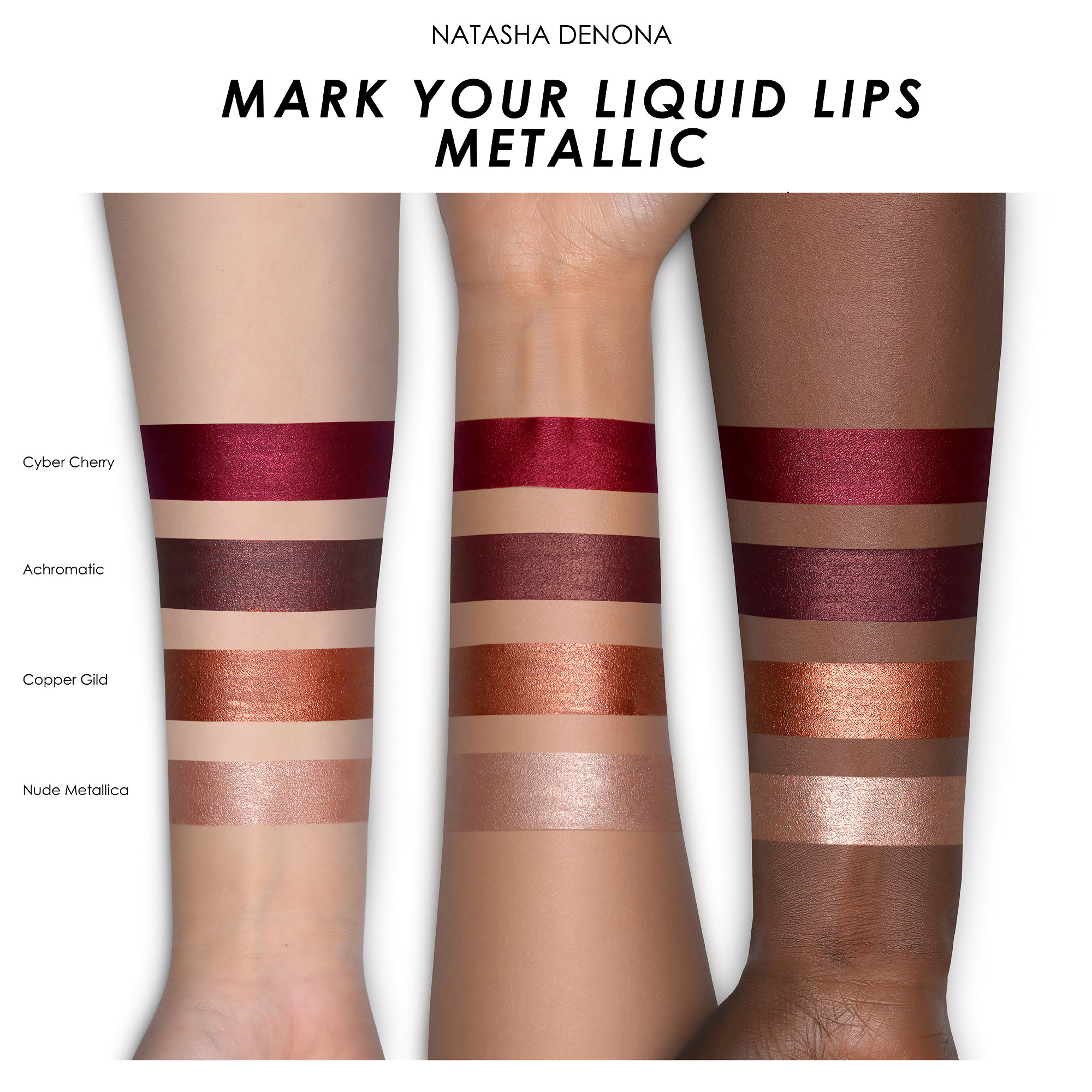 NATASHA DENONA Mark Your Liquid Lips Metallic