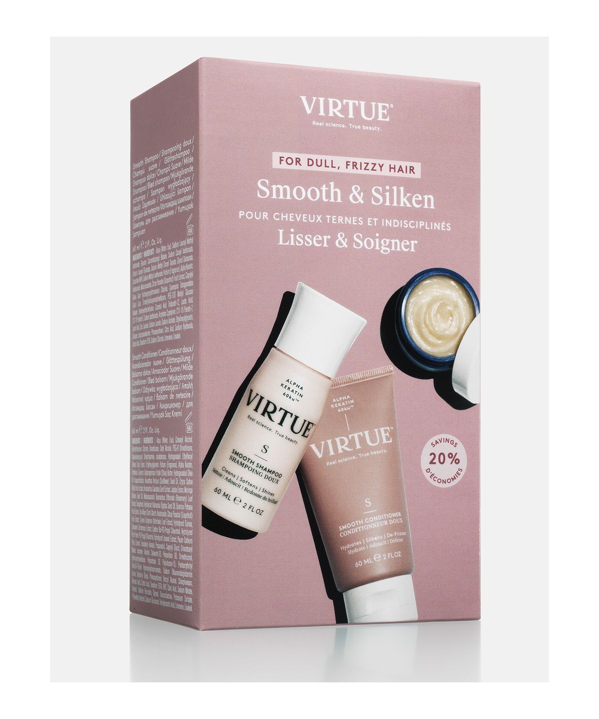 VIRTUE Discovery Kit - Smooth & Silken (2 x 60ml, 15ml)