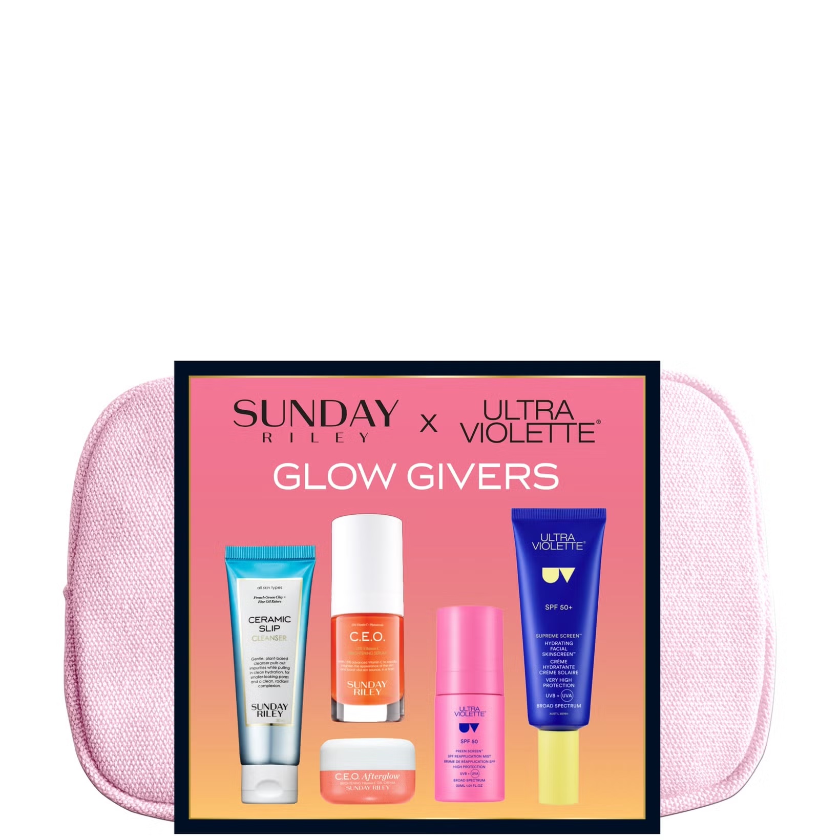 SUNDAY RILEY Sunday Riley x Ultra Violette: Glow Givers Kit купить в Beauty Storage. Быстрая доставка по России и СНГ.