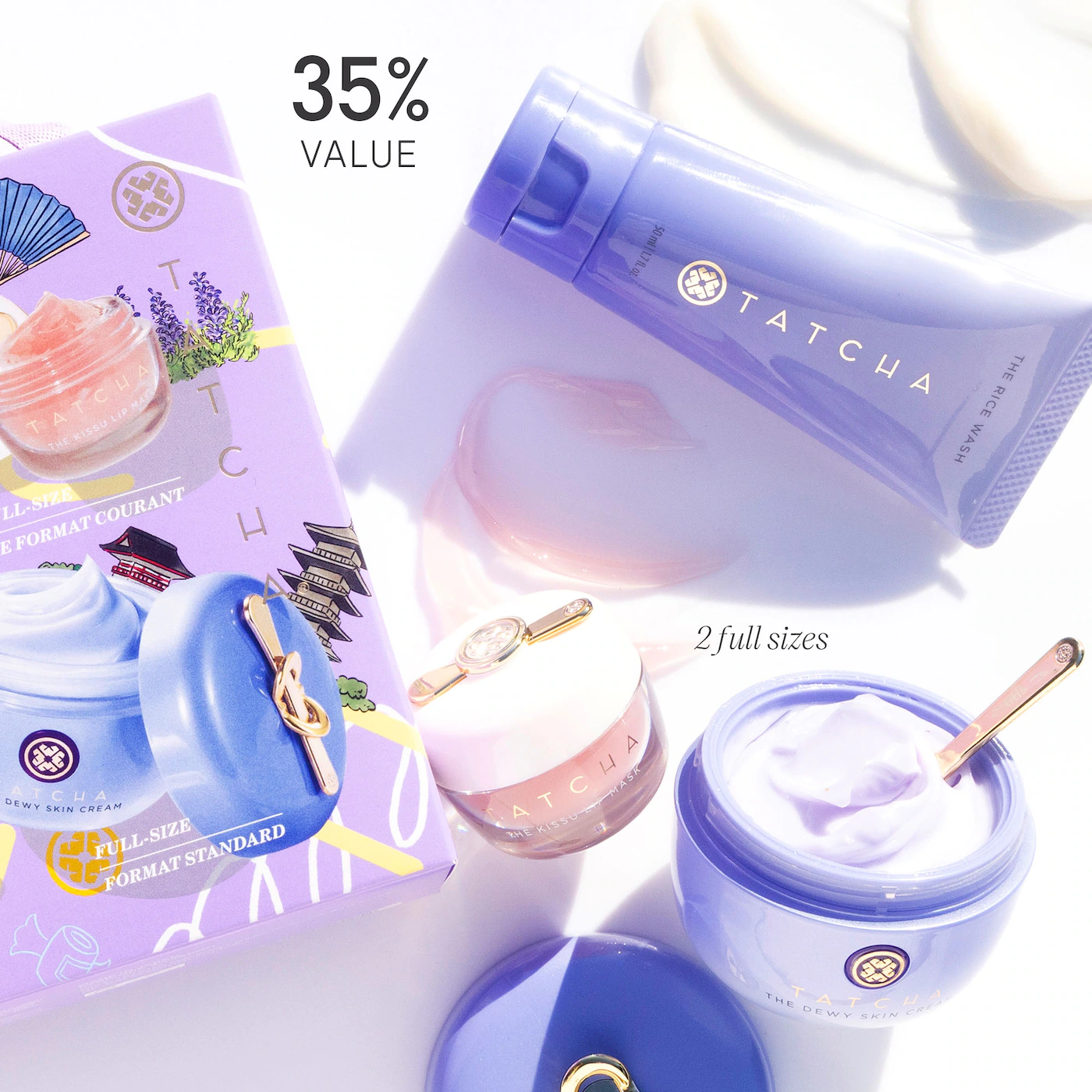 Купить TATCHA Dewy Skin, Plump Lips Set на Beautystorage.ru. Быстрая доставка по России и СНГ.