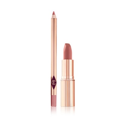 CHARLOTTE TILBURY Pillow Talk Lip Kit Makeup Kit - Matte Revolution PILLOW TALK 2. MEDIUM + LIP CHEAT PILLOW TALK 2. MEDIUM