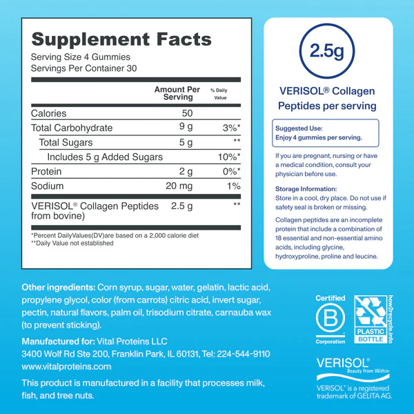 VITAL PROTEINS Collagen Gummies купить в Beauty Storage. Быстрая доставка по России и СНГ.