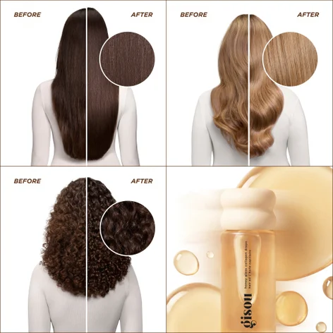Купить GISOU Honey Gloss Collagen Drops Hair Oil на Beautystorage.ru. Быстрая доставка по России и СНГ.
