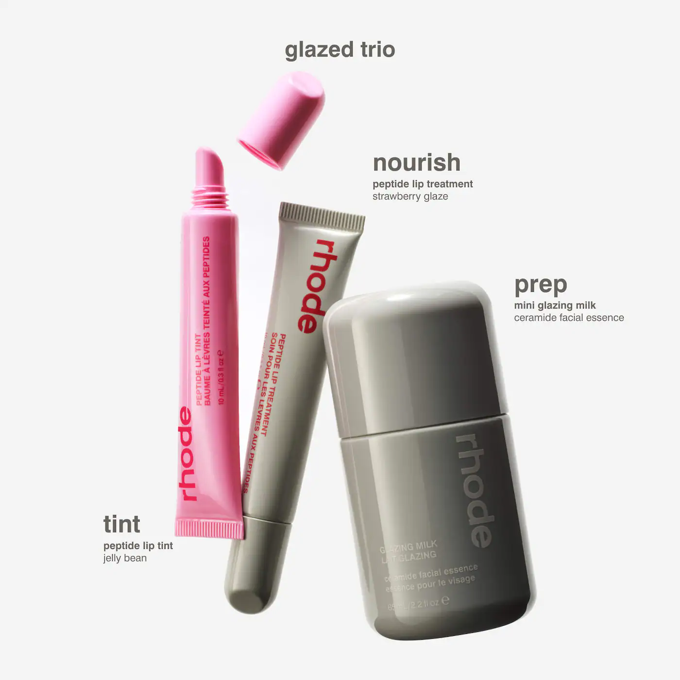 Купить RHODE Holiday Glazed Trio Gift Set  на Beautystorage.ru. Быстрая доставка по России и СНГ.