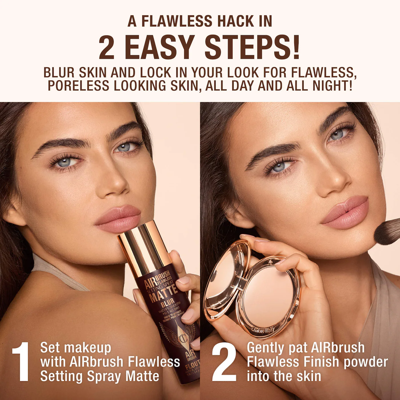 CHARLOTTE TILBURY Airbrush Flawless Matte Blurring & Waterproof Setting Spray купить в Beauty Storage. Быстрая доставка по России и СНГ.
