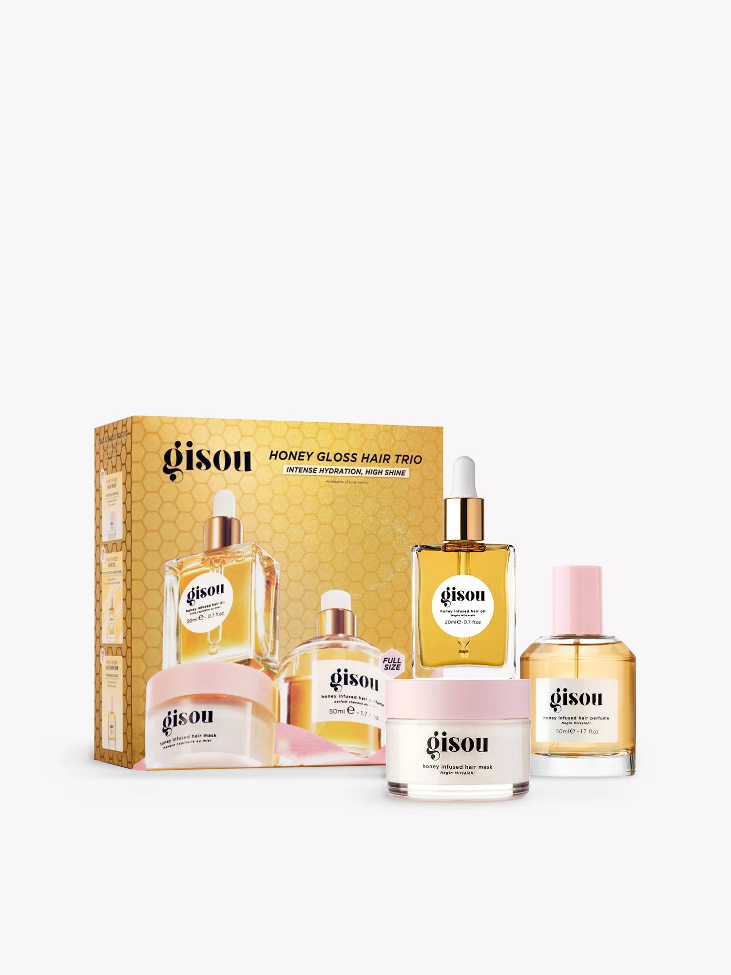 GISOU Honey Gloss Hair Trio Gift Set GISOU Honey Gloss Hair Trio Gift Set купить в Beauty Storage. Быстрая доставка по России и СНГ.