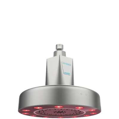 HIGHERDOSE Red Light Shower Filter - Polished Chrome