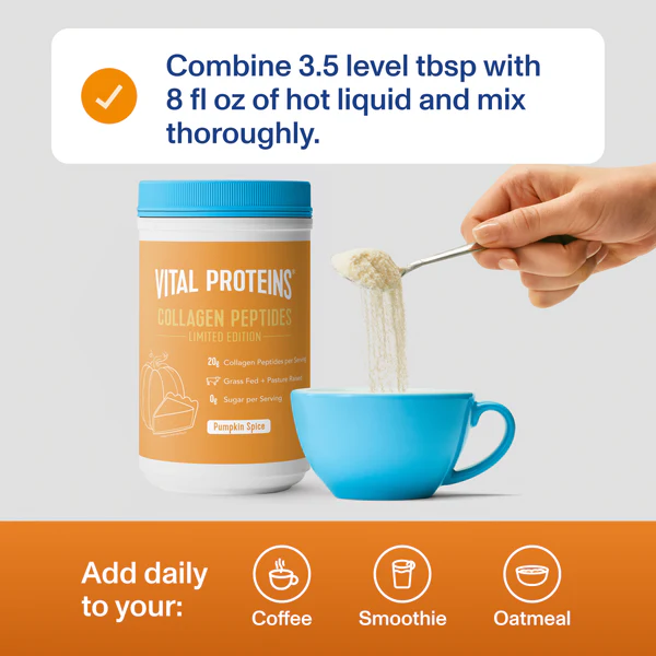 VITAL PROTEINS Pumpkin Spice Collagen Peptides купить в Beauty Storage. Быстрая доставка по России и СНГ.