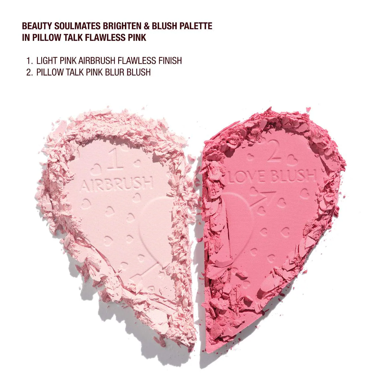 CHARLOTTE TILBURY Pillow Talk Beauty Soulmates Airbrush Flawless Finish Brightening and Blush Powder Palette купить в Beauty Storage. Быстрая доставка по России и СНГ.
