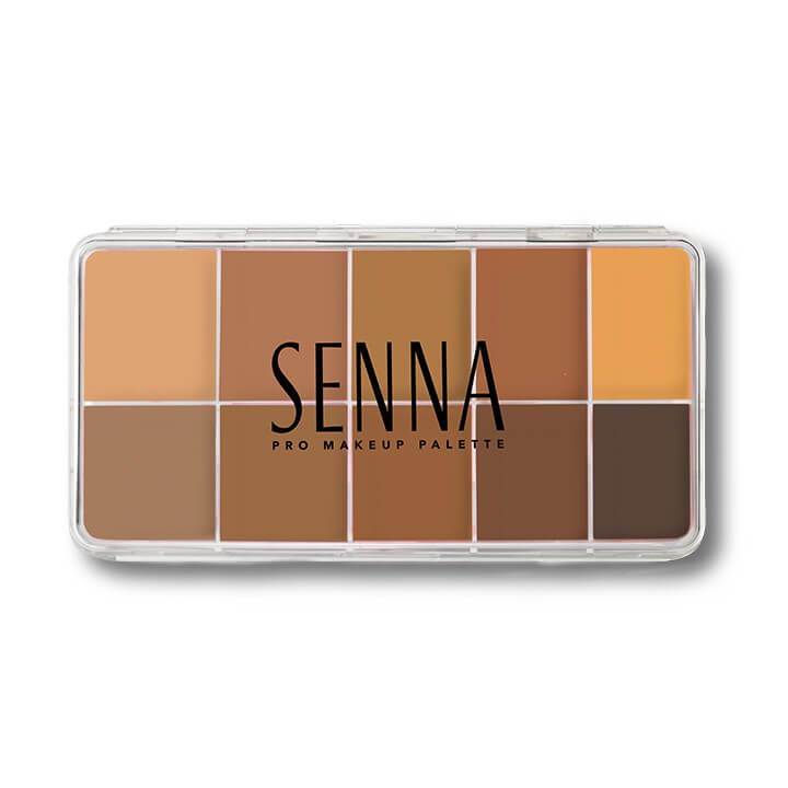 SENNA Slipcover Cream to Powder Foundation Palette - dark medium