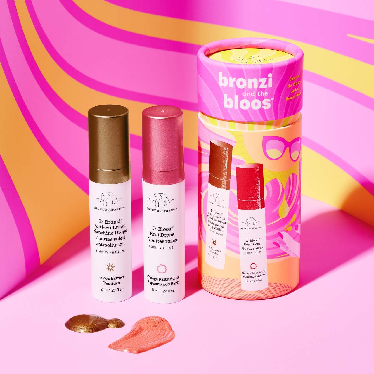 DRUNK ELEPHANT Bronzi and the Bloos Color Serum Duo купить в Beauty Storage. Быстрая доставка по России и СНГ.