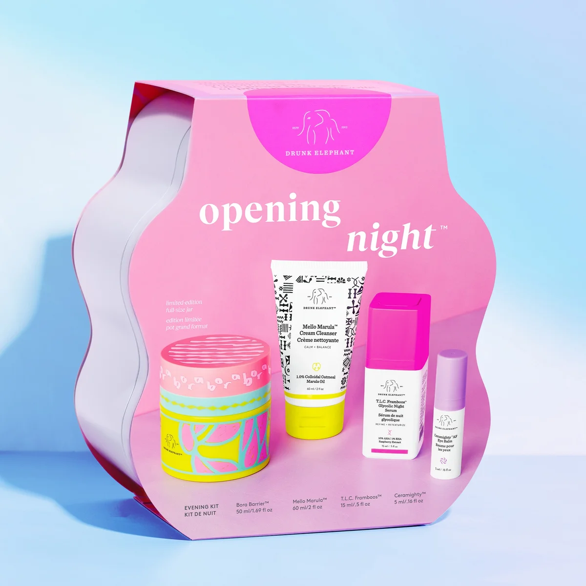 Купить DRUNK ELEPHANT Opening Night Evening Kit на Beautystorage.ru. Быстрая доставка по России и СНГ.
