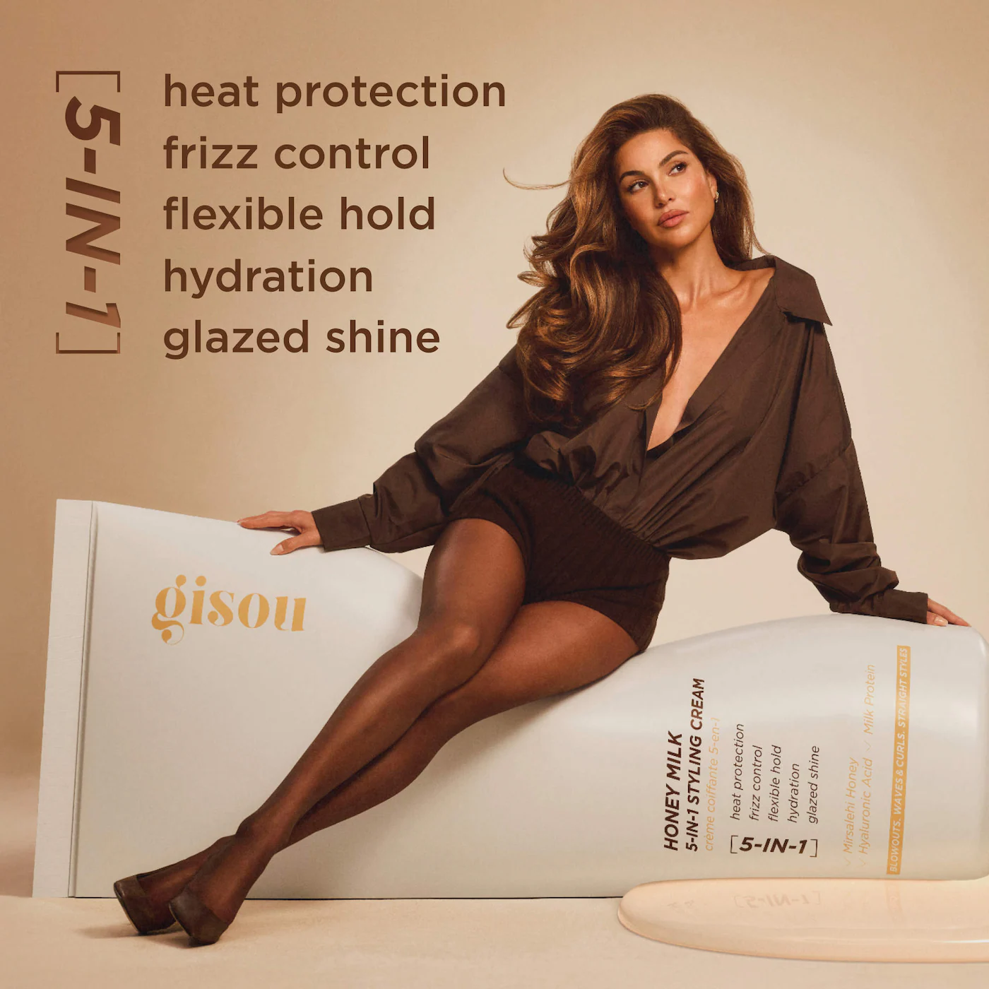 GISOU Honey Milk 5-in-1 Styling Cream GISOU Honey Milk 5-in-1 Styling Cream купить в Beauty Storage. Быстрая доставка по России и СНГ.