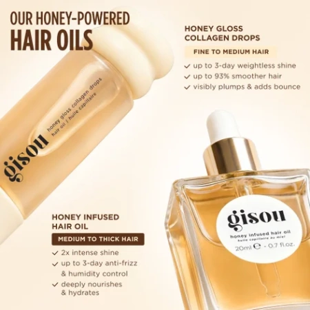 Купить GISOU Honey Gloss Collagen Drops Hair Oil на Beautystorage.ru. Быстрая доставка по России и СНГ.
