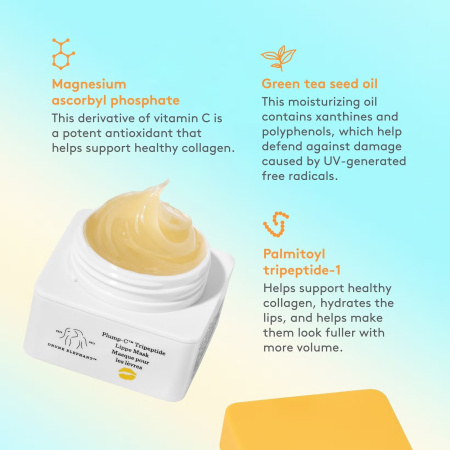 DRUNK ELEPHANT Plump-C Tripeptide Lippe Mask купить в Beauty Storage. Быстрая доставка по России и СНГ.