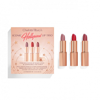 CHARLOTTE TILBURY Charlotte's Iconic Hollywood Lip Trio купить в Beauty Storage. Быстрая доставка по России и СНГ.