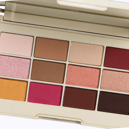 JOUER Rose Gold Matte & Shimmer Palette