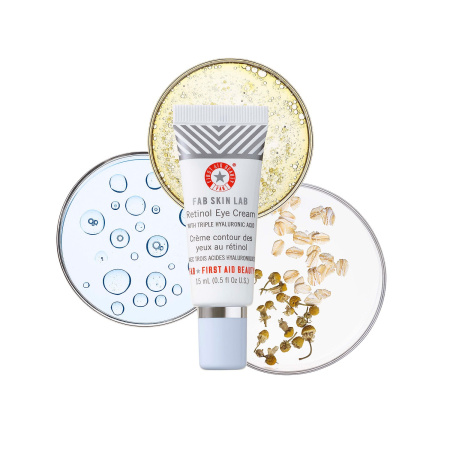 FIRST AID BEAUTY FAB Skin Lab Retinol Eye Cream with Triple Hyaluronic Acid