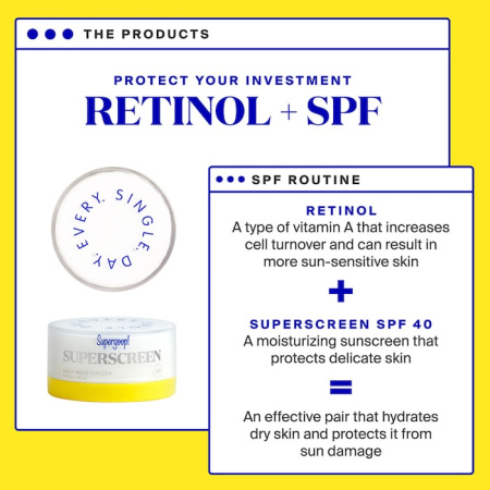 SUPERGOOP! Superscreen Daily Moisturizer Broad Spectrum SPF 40 PA+++ купить в Beauty Storage. Быстрая доставка по России и СНГ.