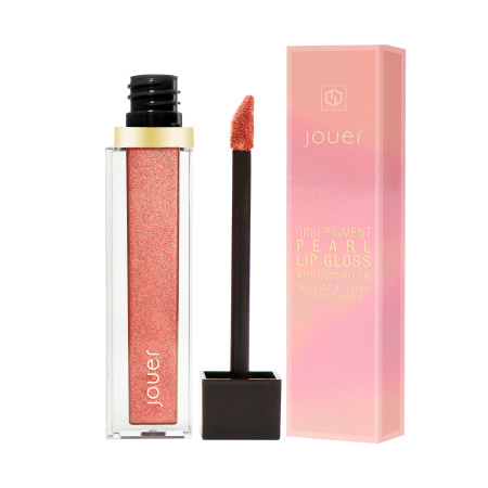 JOUER COSMETICS High Pigment Pearl Lip Gloss – Rose Gold Collection