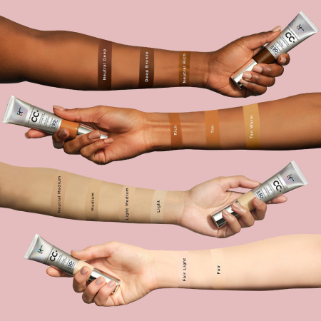 IT COSMETICS Mini CC+ Cream Full Coverage Color Correcting Foundation with SPF 50+ - Fair