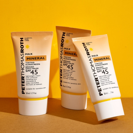 PETER THOMAS ROTH Max Mineral Tinted Sunscreen Broad Spectrum SPF 45 купить в Beauty Storage. Быстрая доставка по России и СНГ.
