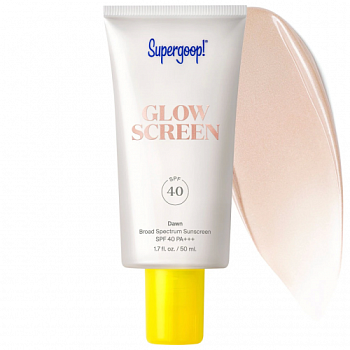 SUPERGOOP! Glowscreen Sunscreen SPF 40 PA+++ with Hyaluronic Acid + Niacinamide купить в Beauty Storage. Быстрая доставка по России и СНГ.