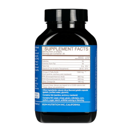 HUM NUTRITION OMG! Omega The Great Fish Oil Supplement купить в Beauty Storage. Быстрая доставка по России и СНГ.