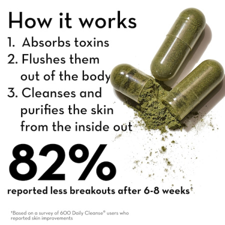 HUM NUTRITION Daily Cleanse Clear Skin and Body Detox Supplement купить в Beauty Storage. Быстрая доставка по России и СНГ.